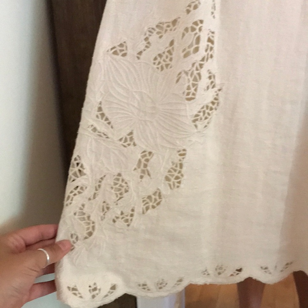 ivory lace mini dress - Picture 3 of 4